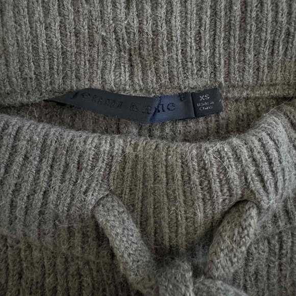 Jenni Kane Olive Green Alpaca Fisherman Sweatpants Lounge Pants Size‎ XS - Picture 7 of 12